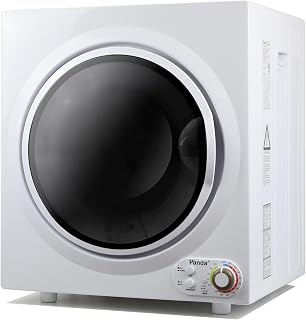 Panda 3.5 Cu. Ft. Portable Clothes Dryer, 13.2 lbs Capacity, 1500W, 120V | Compact Electric Dryer Stainless Steel Tub; Vented Front Load Dryer; Ideal for Apartments, Dorms & Small Laundry Spaces.