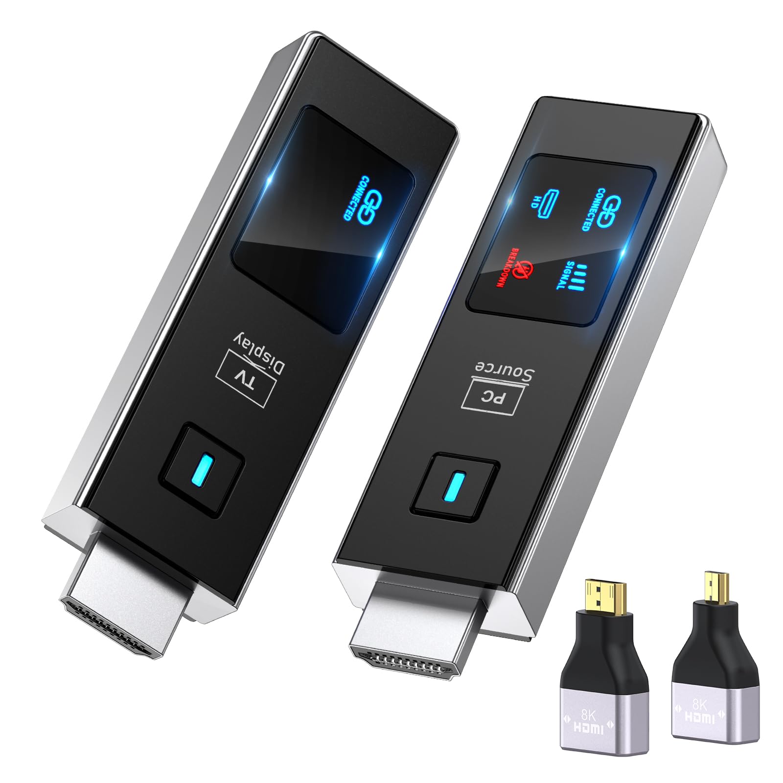 2026 New Wireless HDMI Transmitter and Receiver, 360FT/110M Extender 4K Decode 1