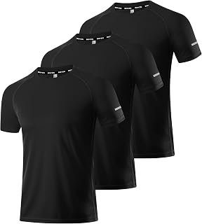 Boyzn Men's Short Sleeve Jersey Short Sleeve Training Quick Dry 3 Piece T-Shirt