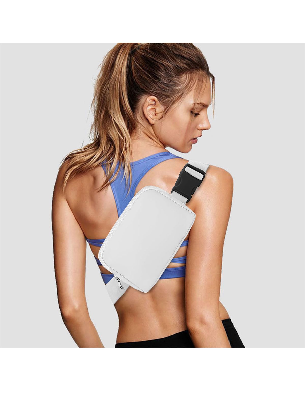 Belt Bag Fanny Pack for Women Men Lightweight Crossbody Waist Pack with Adjustab