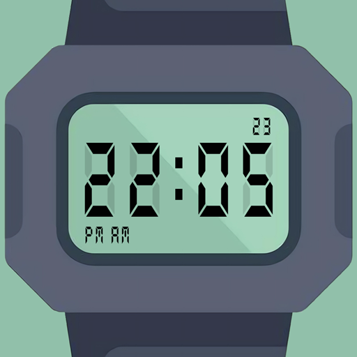 Retro Digital Clock Screensaver: Retro Classic Digital Clock & Date, Simple Big 