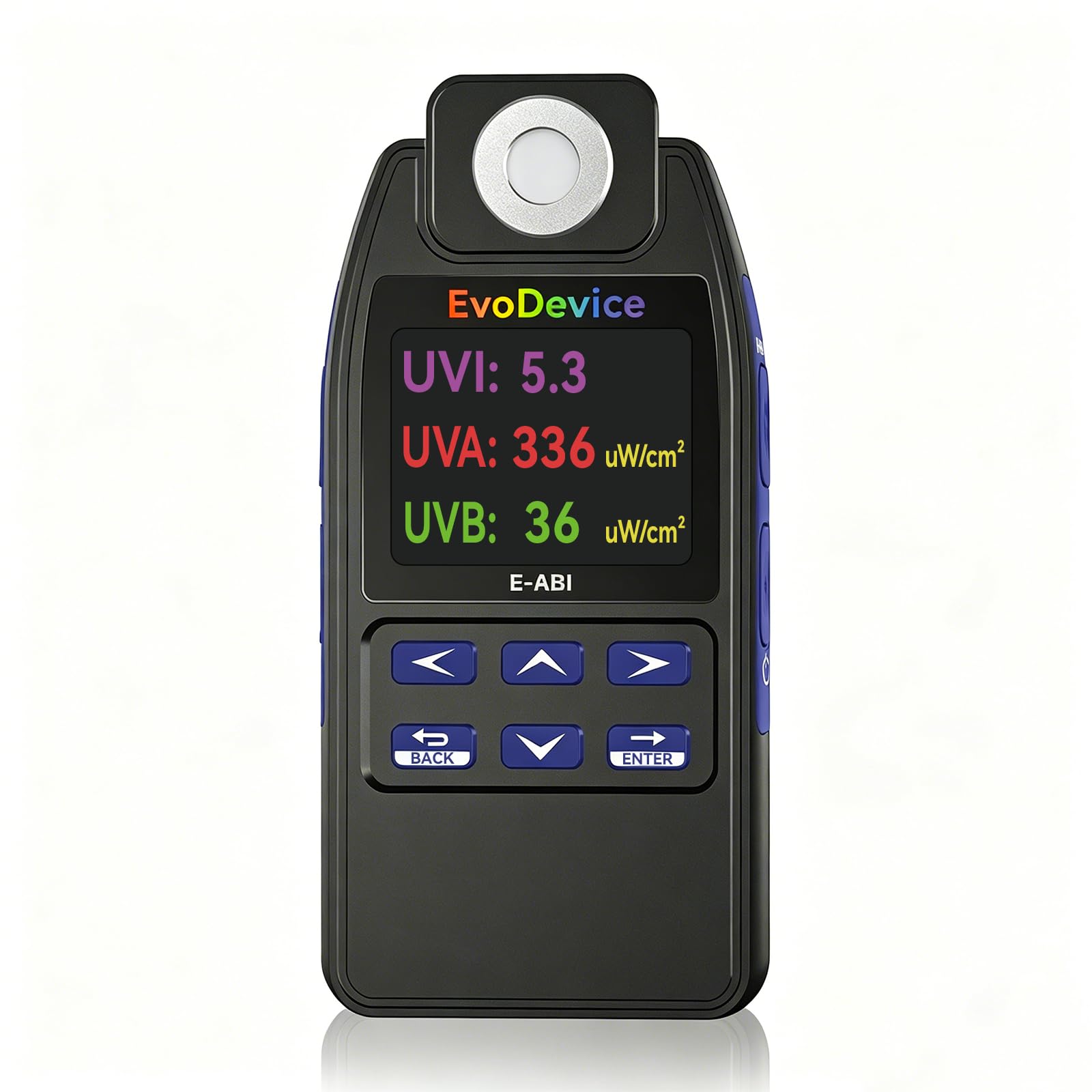 Reptile UVB Meter, UV Index (UVI) + UVA/UVB Intensity, 33-Point Record & Hold, U