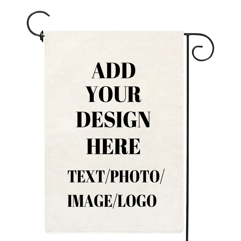 Custom Flag Personalized Garden Flag with Picture Text Customized Photo Name Yar