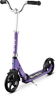 Micro, Micro Cruiser, 2-Wheel Foldable Aluminum Kids Scooter, Big Wheel | Foldable, Adjustable Chopper Handlebar, PU Wheels, Rear Brake, Swiss-Engineered