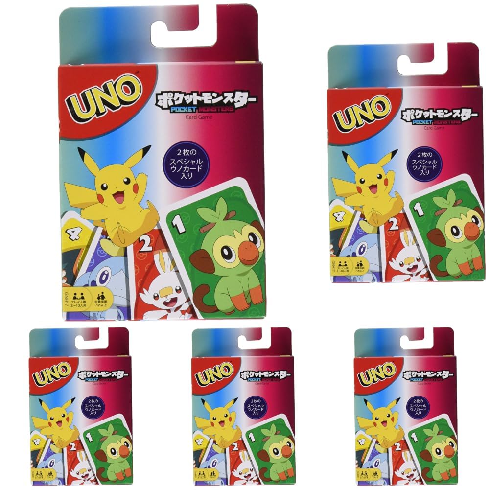 Mattel Game UNO Pokemon Card Game Party Game for 2-10 Players Ages 7 and Up, Pok