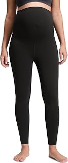 CRZ YOGA Maternity Leggings 28" | Butterluxe, Extremely Soft, Gentle Compression, Yoga, Super High Waist, U-shaped Belly, Pregnancy and Postpartum