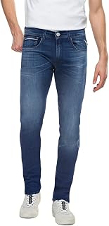 Replay Men's Grover Straight Jeans, Dark Indigo