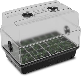 AC Infinity Humidity Dome 5x8, Heavy-Duty 3mm Seed Starter Propagation Kit | 40-Cell Seedling Tray, Drip Tray, Adjustable Vents and Height Extension Panels for Germination, Cloning, and Indoor Growing