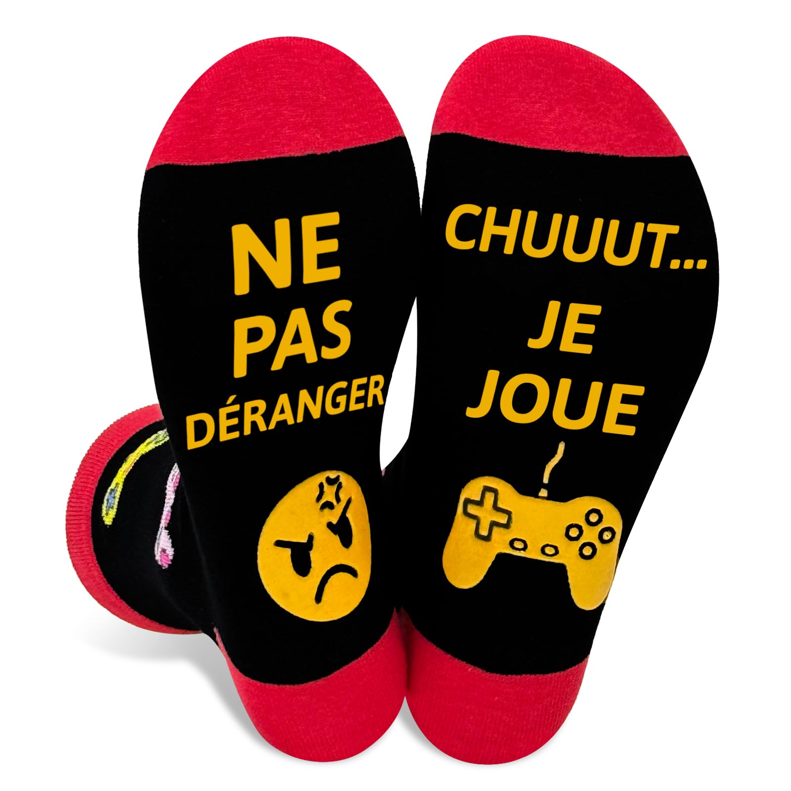 Gamer Unisex Funny Funny Cotton Novelty Socks 6-11, Original Gift for Birthday, 