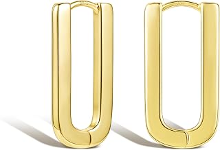 ALEXCRAFT 925 Sterling Silver Double Small Huggie Hoop Earrings for Women