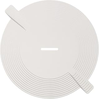 CandMak Candle Dust Covers, 48 Pieces Matte White Dust Cap Candle Dust Cap with Tab for Candle Making (12 Sizes)