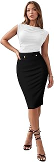 Hybrid & Company Women's Nylon Ponte Skirt