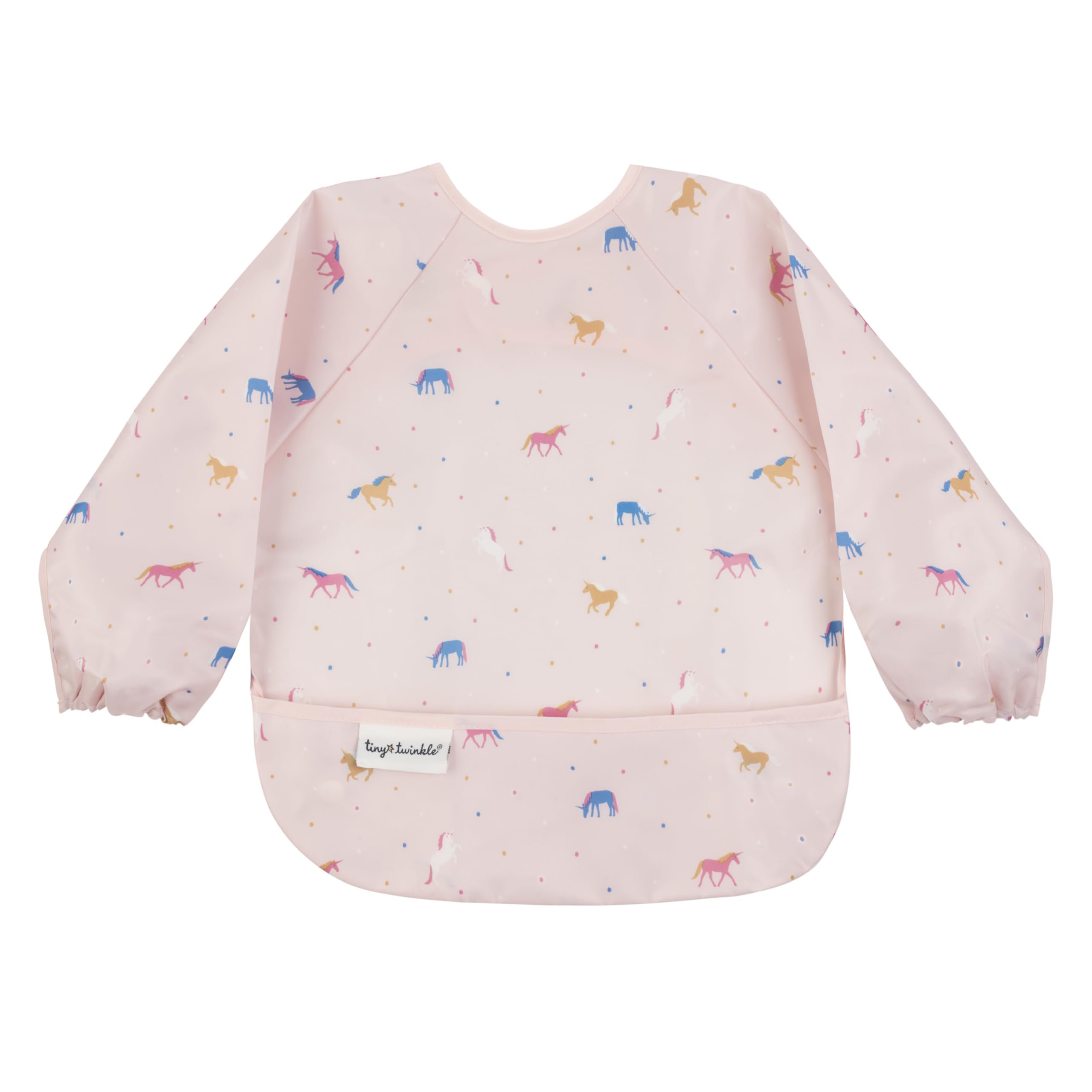 Tiny Twinkle Mess Proof Baby Bib, Long Sleeve Bib Outfit, Waterproof Bibs for To