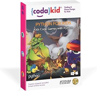 CodaKid Python Coding Box for Kids - Game Development & Computer Programming, Ages 10+ - Includes 12 Months Access & Online Mentor Support