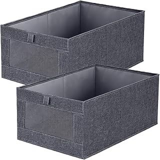 Niviy Foldable Wardrobe Organizer 2 Pieces Grey 41x11x17cm