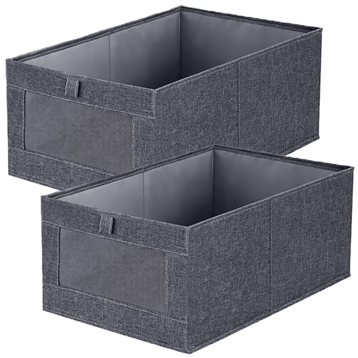 Niviy Foldable Wardrobe Organizer 2 Pieces Grey 41x11x17cm