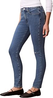 Calvin Klein Women's Skinny Light Cape Mid Rise Jeans