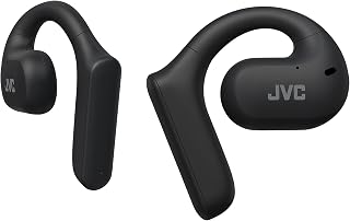 JVC Wireless Sports Headphones 27h Battery, Sound, Open Ear Headphones, IPX4 Waterproof, Double Micro, Running Headphones - HA-NP35T-B, Black