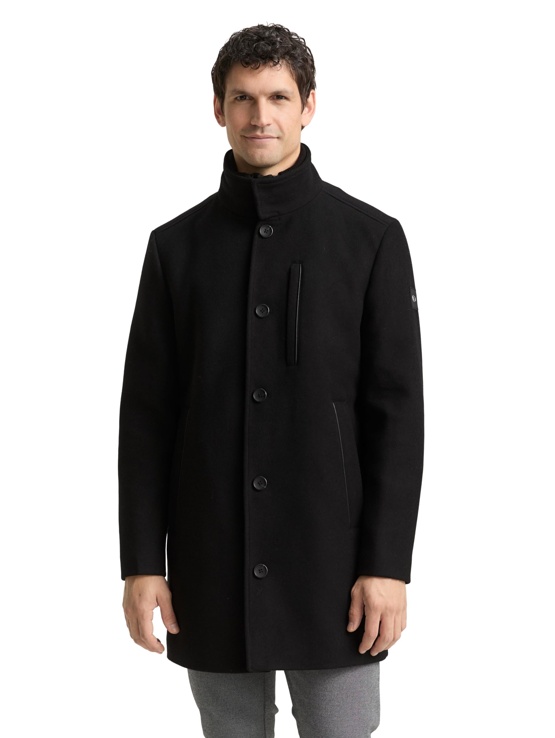 TOM TAILOR 1046983 Abrigo de lana Hombre (Pack de 1)