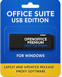 Apache OpenOffice Premium Edition for Windows 11-10-8-7-Vista-XP | Full Office Suite | Alternative to Microsoft Office | No Subscription Required | Compatible with Word, Excel and PowerPoint 32GB USB
