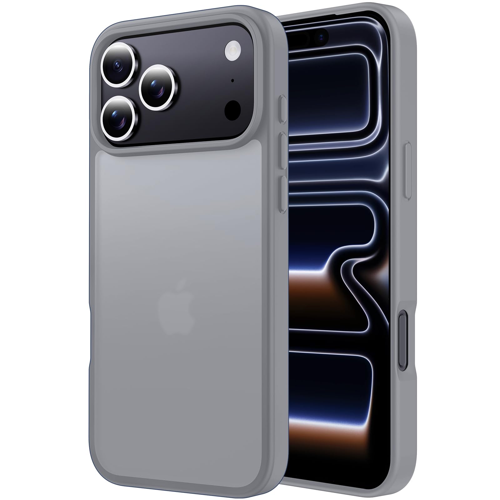 Aunote iPhone 17 Pro Case, Matte Translucent, US Military Standard, Shockproof, 