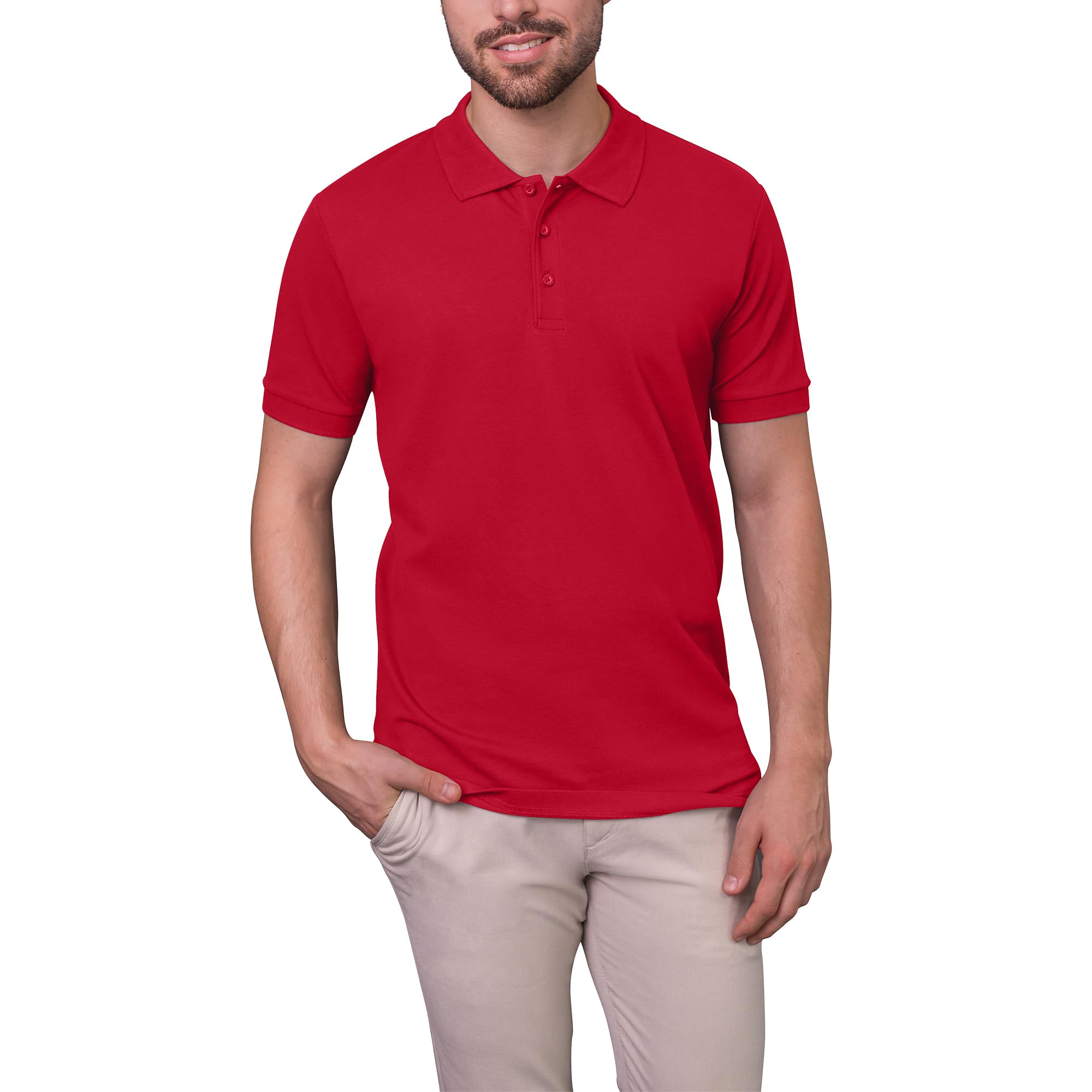 HRM Luxury Stretch M Men's Polo Shirt