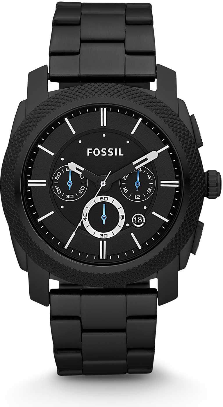 Fossil Orologio Machine da uomo, movimento cronografo al quarzo da 45 mm con cin