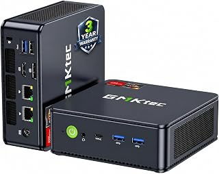 GMKtec AMD Ryzen 7 Mini PC W-11 Pro 7730U(Schlagen Sie Ryzen 7 5825U) (8 C/16 T4,50 GHz), M5 Ultra Dual LAN 2.5G Mini Computer, 32GB DDR4 RAM+1TB PCIe-SSD, WiFi 6, USB 3.2, USB-C, BT 5.2, DP, HDMI