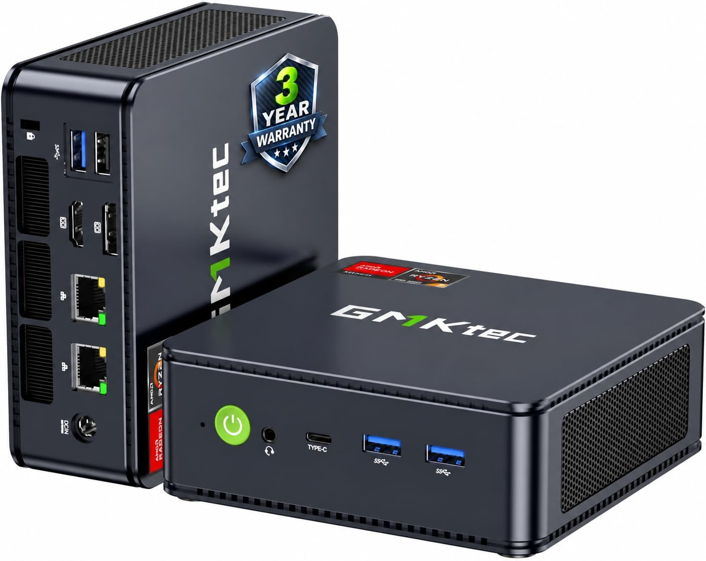 GMKtec AMD Ryzen 7 Mini PC W-11 Pro 7730U(Schlagen Sie Ryzen 7 5825U) (8 C/16 T4