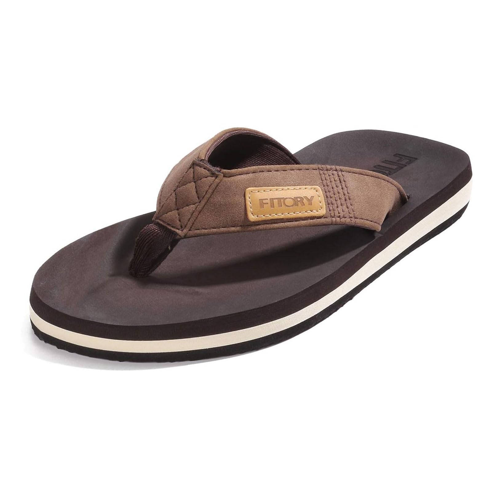 FITORY Men's Flip-Flops, Thongs Sandals Comfort Slippers for Beach