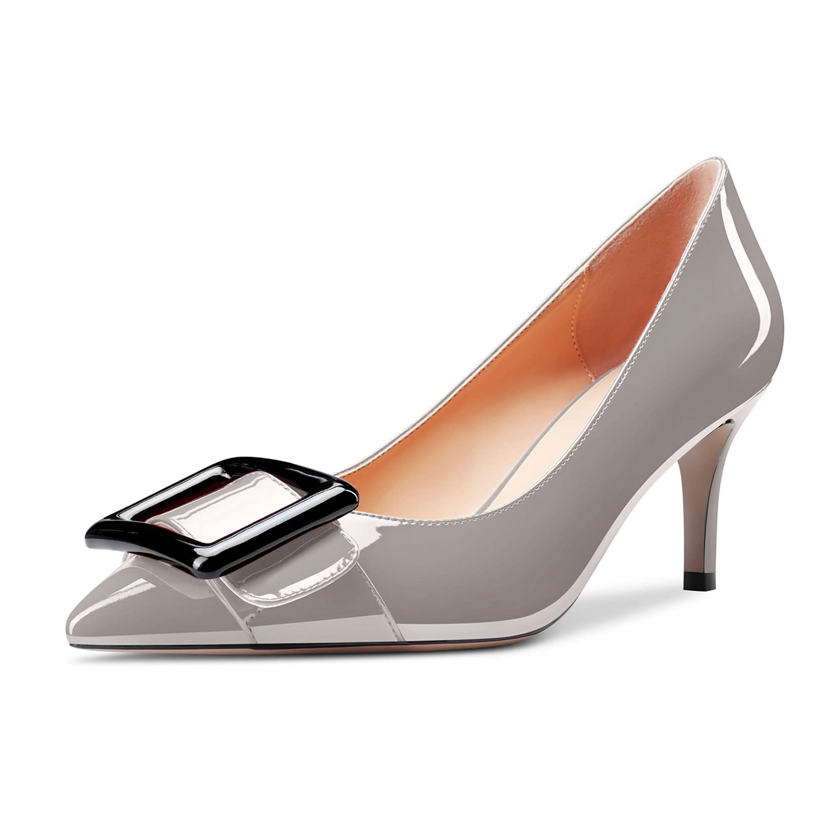 Castamere Women's Stiletto Medium Heel Closed Toe Pumps Slip-on Dress Cute Shoes