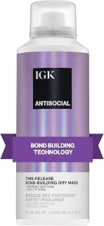IGK Antisocial Dry Hair Mask, Overnight Bond Repair for Damaged Hair