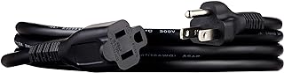 Amazon Basics 6-Foot Extension Cord - 13 Amps, 125V - Black