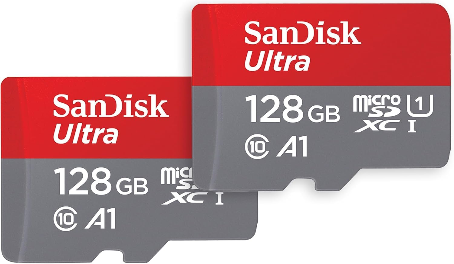 SanDisk 128GB Ultra microSDXC card + SD adapter up to 140 MB/s with A1 App Perfo
