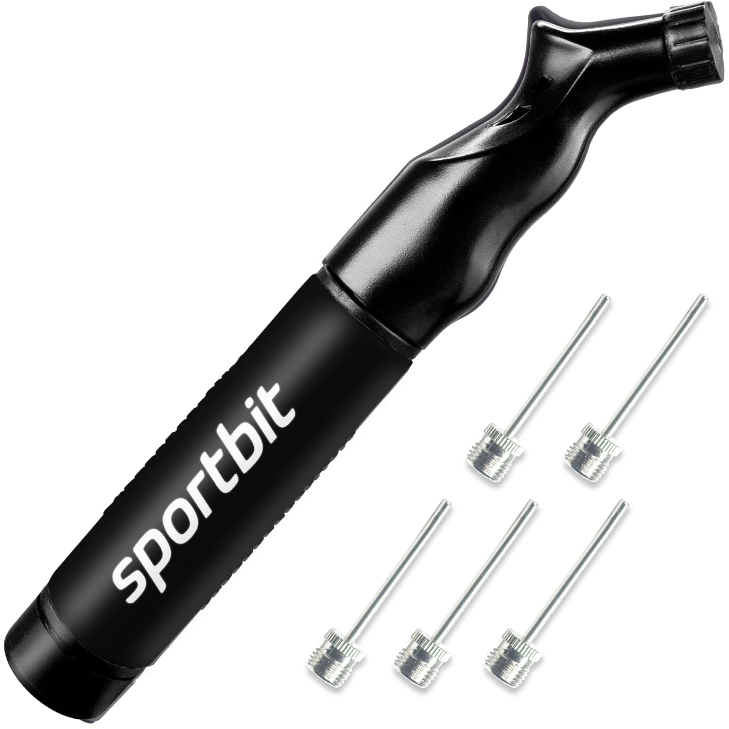 SPORTBIT Ball Pump for Sports Balls, Push & Pull System | Portable Hand Pump - V