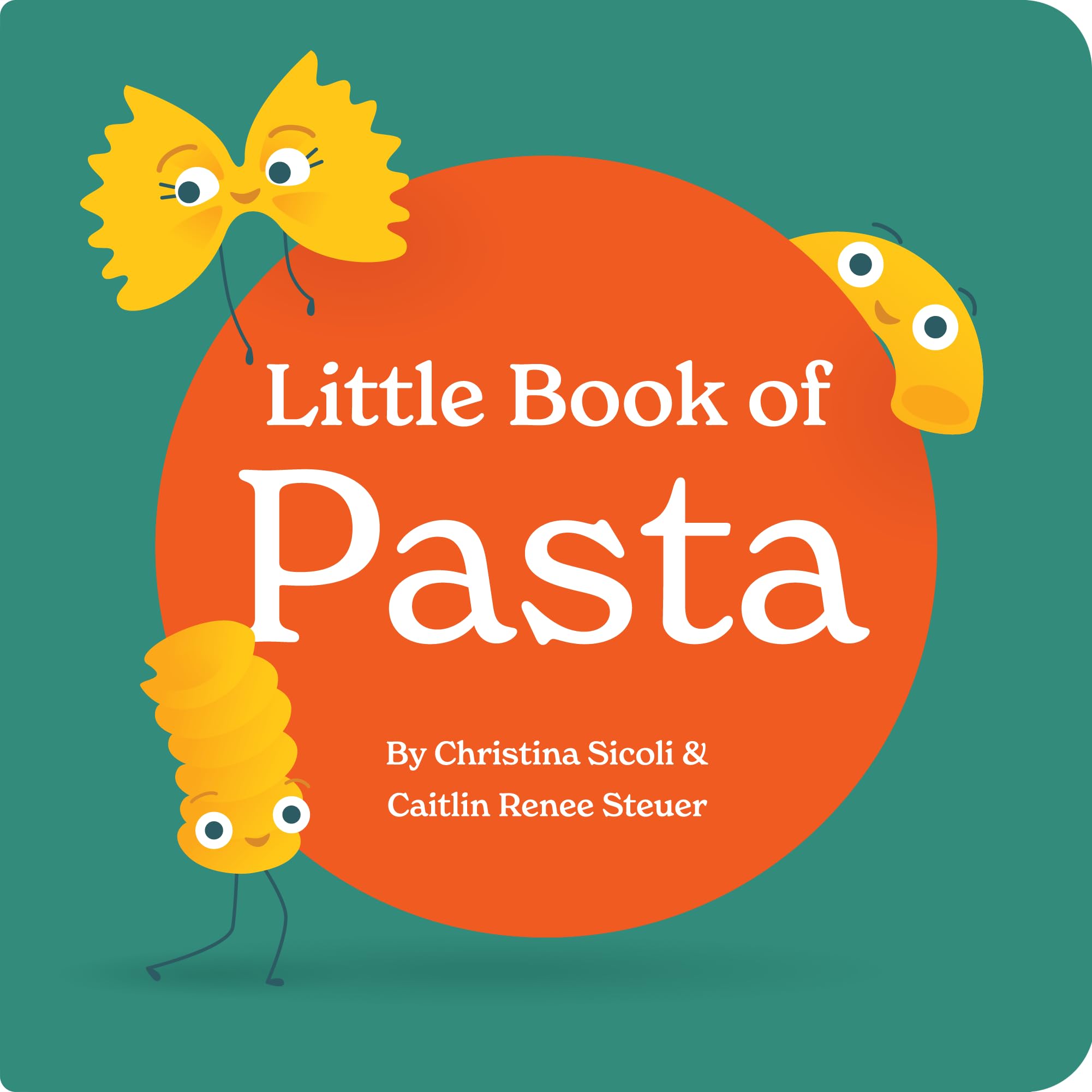 Little Book of Pasta Board Book for Babies and Toddlers about Shapes Read with P