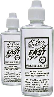 Official Al Cass Fast Valve, Slide & Key Oil | 2 oz Bottle | Odorless, Non-Gumming Lubricant for Brass Instruments | Trusted by Professionals | Made in USA (2)