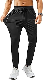 FOGFIRE Mens Sweatpants with Zipper Pockets Lightweight Athletic Joggers for Workout Running Gym Track Casual Wear