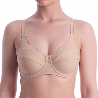 Dim Women's Classic Bra x1 | Perfect Support for Generous Breasts | Stretch Microfiber | U-Back and Wide Straps | Modern Look and Comfort