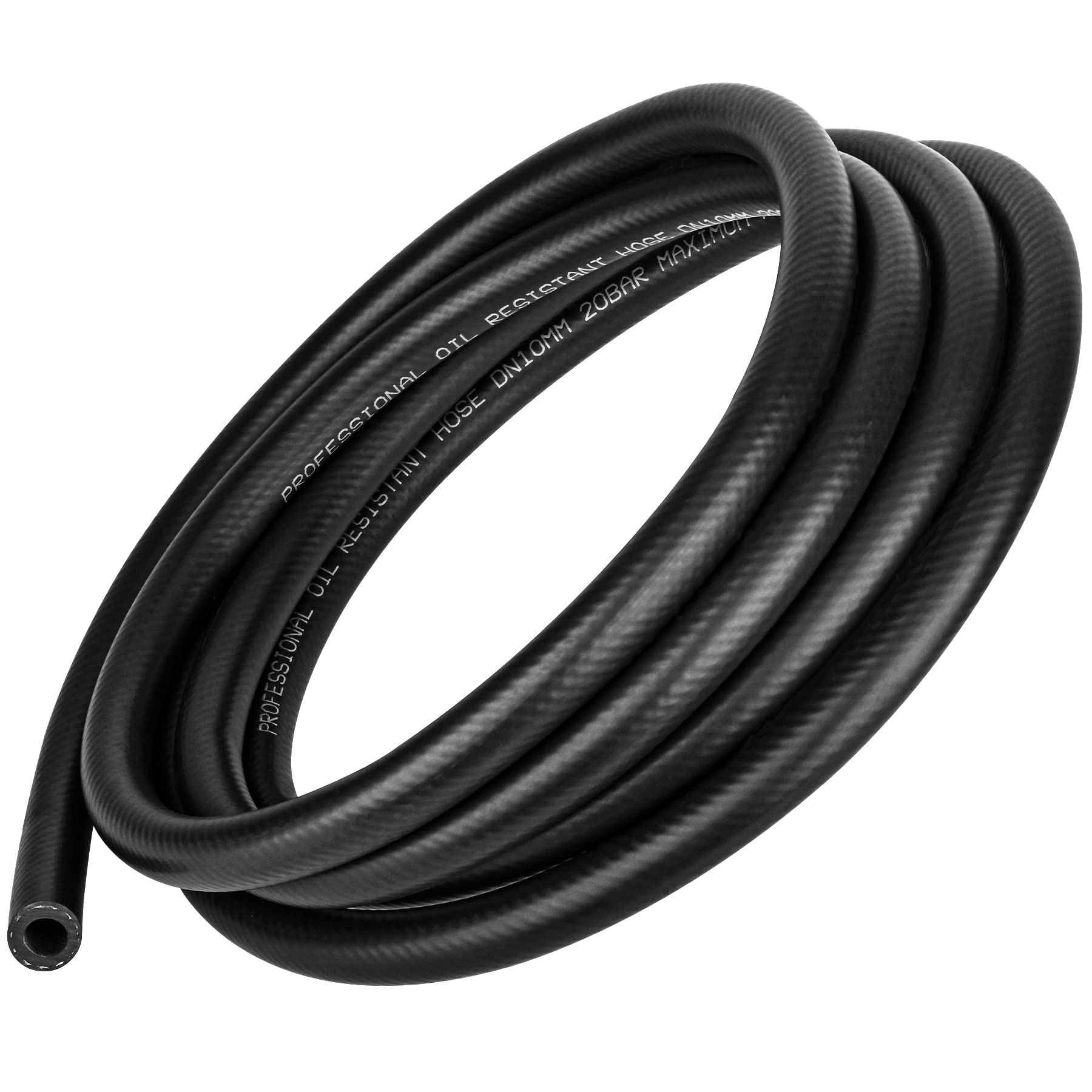 3/8 Inch (10mm) ID Fuel Line Hose 10FT NBR Rubber Push Lock Hose High Pressure 3