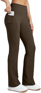 Willit Women's Winter Fleece Lined Thermal Pants Bootcut High Waist Water Resistant Pants