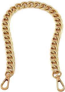 Medium Size Fabulous Metal Shoulder Crossbody Purse Strap Replacement Bag Chain Accessories (18‘’, Antique Gold)