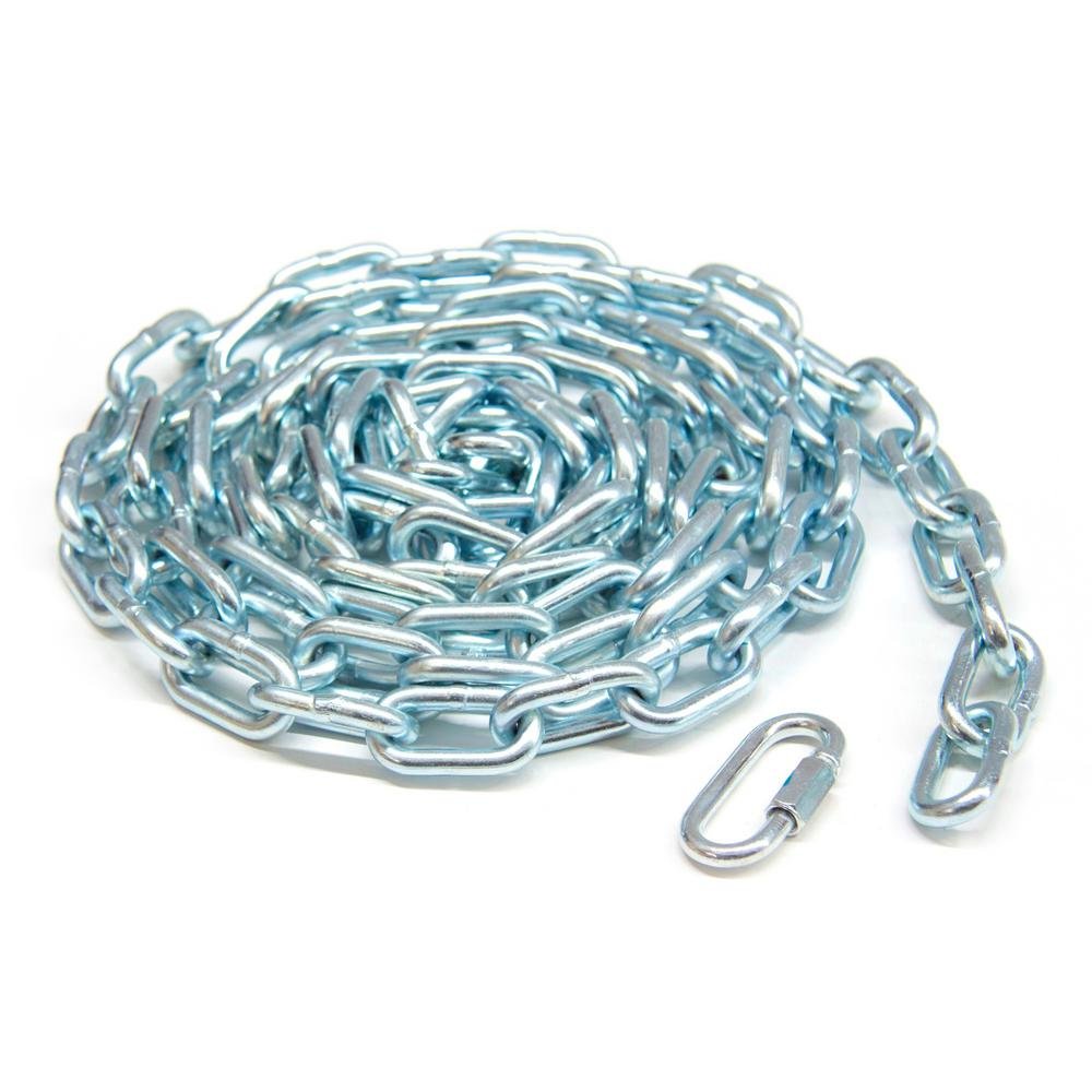 KingChain 3/16-inch x 15 ft. Zinc-Plated Proof Tested Coil Chain, 800 lb. Safe W