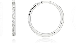 Limerencia Titanium Hoop Earrings for Women,Hypoallergenic G23 Implant Grade Pure Titanium Huggie Lightweight Hoop Earrings for Women Men Sensitive Ears