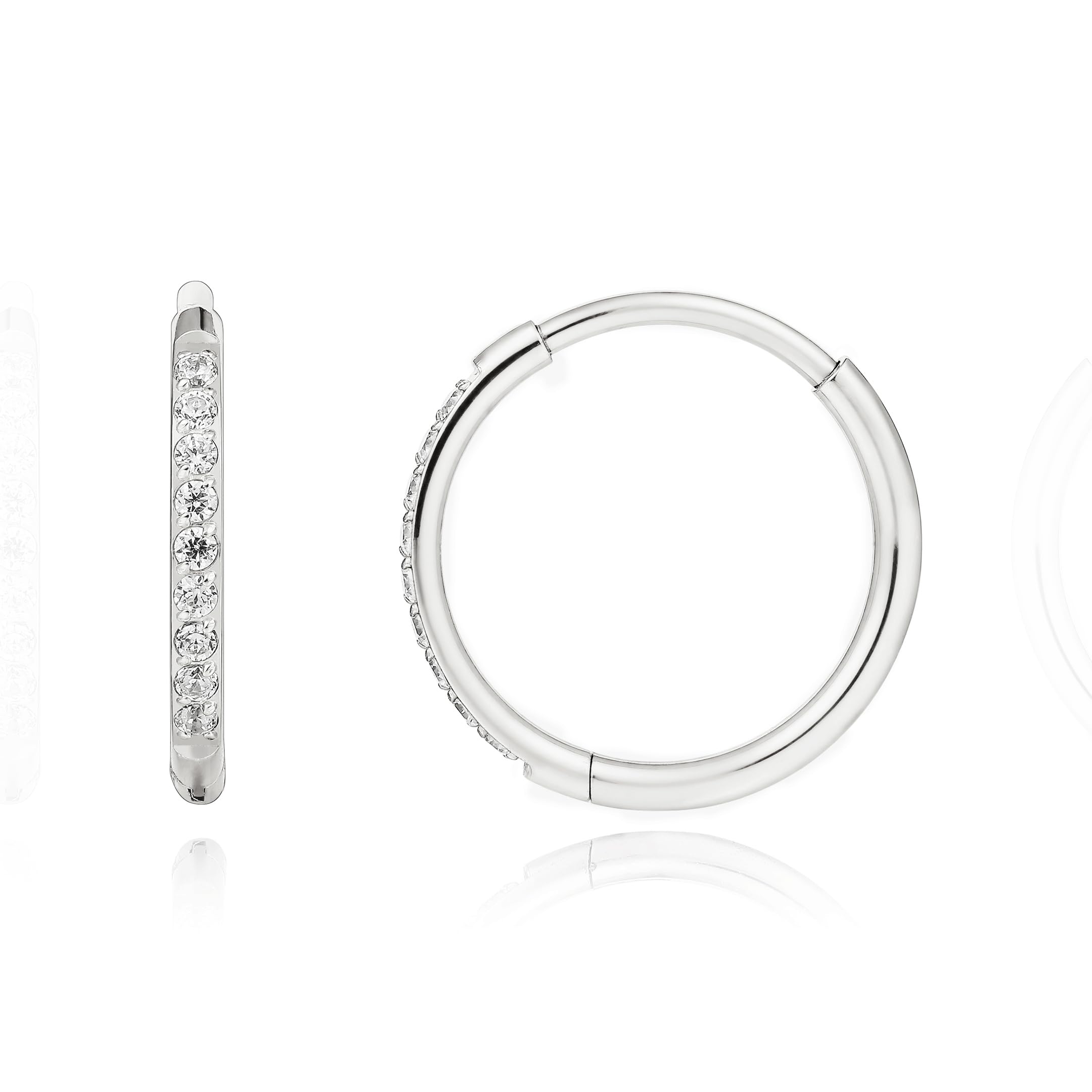 Limerencia Titanium Hoop Earrings for Women,Hypoallergenic G23 Implant Grade Pur