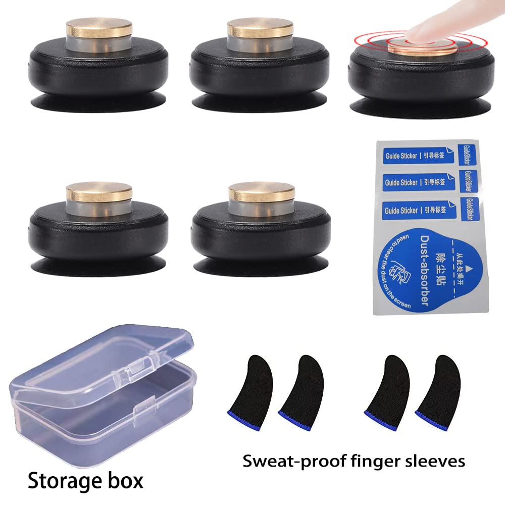 9 Pieces PUBG Mobile Controller Gaming Trigger Kits,5 Touch Screen Button Joysti