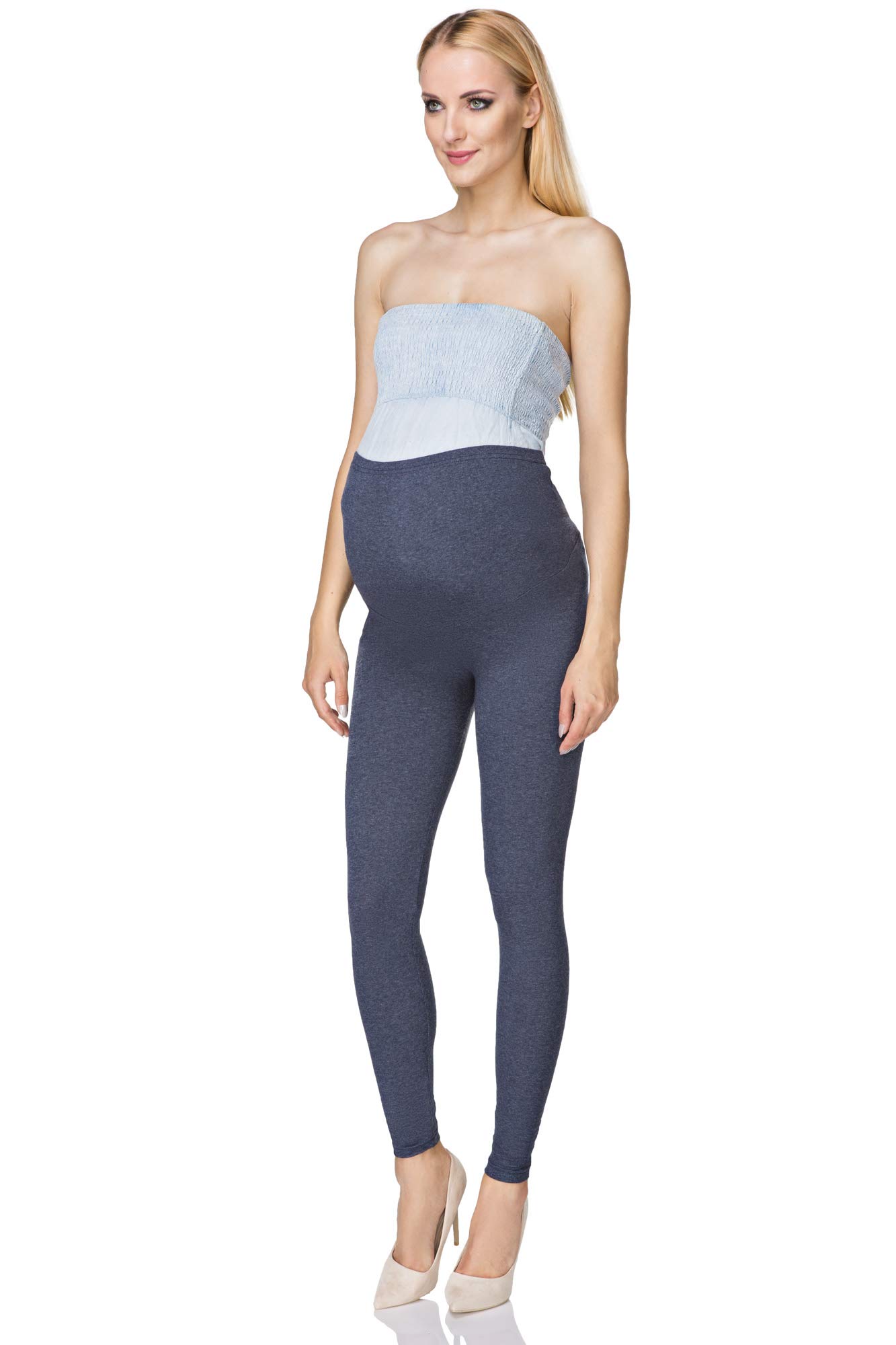 SOFTSAIL Maternity Leggings Pregnancy Pants Cotton Pants with Belly Support Over