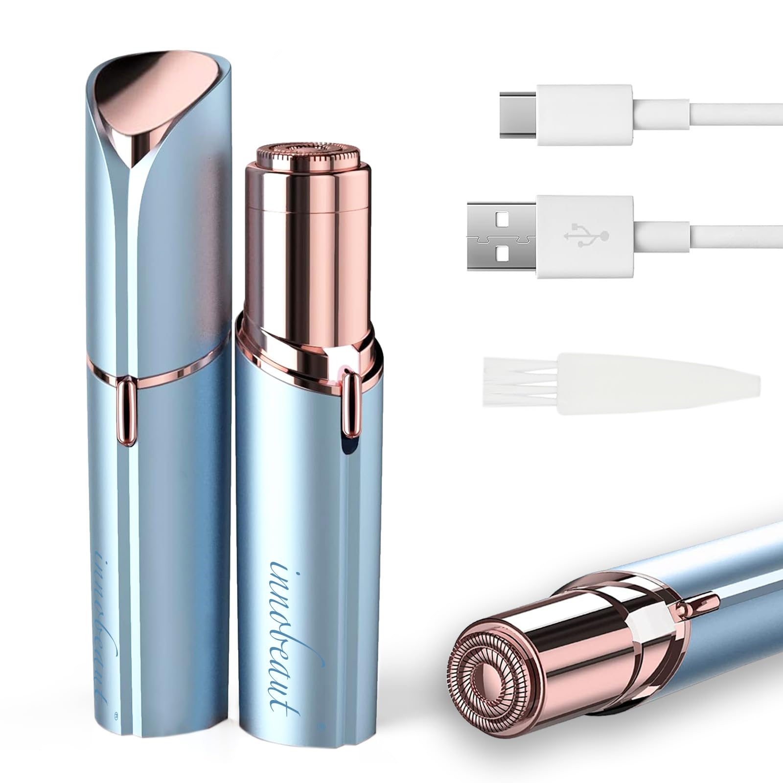 innobeaut Painless Electric Facial Hair Remover for Women, USB Rechargeable | LE