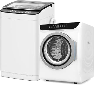 Auertech Portable Washer and Dryer Combo Set, 2.8 CU. FT. Portable Clothes Dryers with Boot Dryer, 28 lbs Fully Automatic Washing Machine, Compact Washer and Dryer for Apartment, RV, Dorm