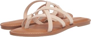 Amazon Essentials womens Strappy Slide Flat Sandal Sandal